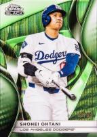 2025 Topps Chrome Black #50 Shohei Ohtani Green Wave Baseball Card