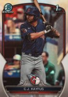 2023 Bowman Draft #BDC101 CJ Kayfus Chrome-Refractor Baseball Card