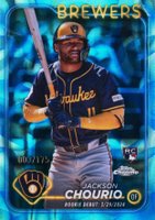 2024 Topps Chrome Update #USC30 Jackson Chourio Aqua/Blue Lava Lamp Baseball Card
