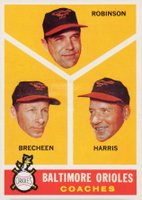 1960 Topps #455 Orioles Coaches Baseball Card