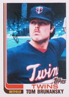 1982 Topps Traded #13T Tom Brunansky Baseball Card