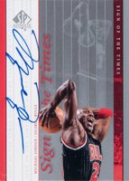 1999 SP Authentic Sign of the Times #MJ Michael Jordan Basketball Card