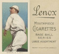 1909 White Borders Lenox-Black #436 Cy Seymour Throwing Baseball Card