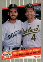 1989 Fleer Glossy #633 Hot Comer's Hot Hitters Baseball Card