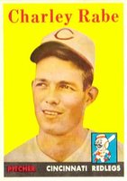 1958 Topps #376 Charley Rabe Baseball Card