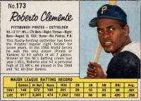 1962 Jell-O #173 Roberto Clemente Hand Cut Baseball Card