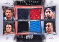 2009 Upper Deck Exquisite Collection Exquisite Eights # Allen Iverson/Chris Bosh/Dwight Howard/Joe Johnson/Kevin Garnett/LeBron James/Paul Pierce/Ray Allen Basketball Card