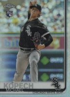 2019 Topps Chrome #17 Michael Kopech Pitching-Refractor Baseball Card