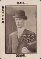 1913 Tom Barker Game # Connie Mack Baseball Card
