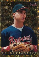 1995 Bowman Gold Foil #262 Chipper Jones Baseball Card