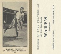 1916 Wares #31 Larry Cheney Baseball Card
