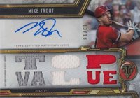 2020 Topps Triple Threads Autograph Relics #MT2 Mike Trout Baseball Card