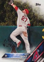 2016 Topps #1 Mike Trout 65th Anniversary Baseball Card