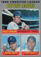 1970 Topps #62 A.L. Batting Leaders Baseball Card