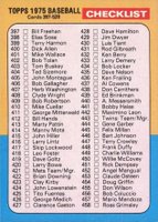 1975 Topps #517 Checklist (397-528) Baseball Card