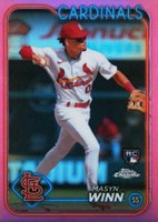 2024 Topps Chrome #189 Masyn Winn Pink Refractor Baseball Card