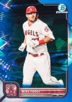 2022 Bowman Chrome Sapphire Edition #13 Mike Trout Baseball Card