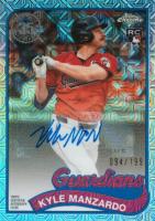 2024 Topps Silver Pack 1989 Chrome Promo #MAN Kyle Manzardo Update-Autograph Baseball Card