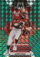 2023 Panini Mosaic #219 Jerry Rice Green Football Card