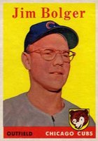 1958 Topps #201 Jim Bolger Baseball Card