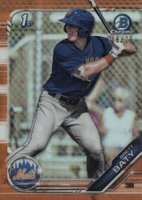 2019 Bowman Draft #BDC39 Brett Baty Chrome-Orange Refractor Baseball Card