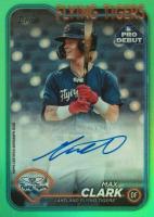 2024 Topps Pro Debut #PD141 Max Clark Autograph-Green Foil Baseball Card