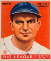 1933 Goudey #187 Heinie Manush Baseball Card