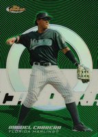 2005 Finest #113 Miguel Cabrera Green Refractor Baseball Card