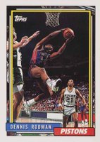 1992 Topps #137 Dennis Rodman Basketball Card