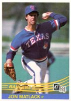 1984 Donruss #378 Jon Matlack Baseball Card