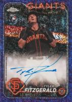2024 Topps Chrome Rookie Autographs #RATF Tyler Fitzgerald Purple Speckle Refractor Baseball Card