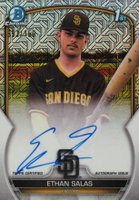 2023 Bowman Chrome Prospect Autographs #CPAESS Ethan Salas Hta Choice Baseball Card