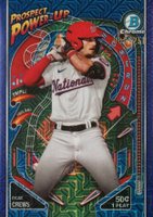 2024 Bowman Mega Box Chrome Prospect Power-Up #PP10 Dylan Crews Purple Baseball Card