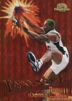 1995 Skybox Premium Dynamic #D10 Dennis Rodman Basketball Card