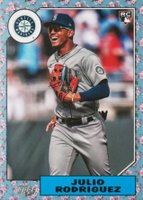 2022 Topps Japan Edition 1987 Topps Cherry Tree Variation #7 Julio Rodriguez Baseball Card