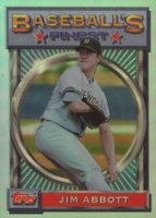 1993 Finest #46 Jim Abbott Refractor Baseball Card