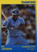 1991 Star Diamond Series #5 Bo Jackson Pro Info 1 Baseball Card