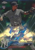 2018 Topps Chrome Sapphire Edition Rookie Autographs #AC-GT Gleyber Torres Green Baseball Card