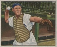 1950 Bowman #165 Bruce Edwards Baseball Card