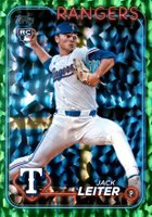 2024 Topps Update #US156 Jack Leiter Green Crackle Foil Board Baseball Card