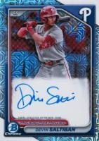 2024 Bowman Mega Box Chrome Bowman Prospect Mega Autographs #DS Devin Saltiban Baseball Card