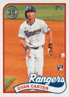 2024 Topps Update 1989 Topps Baseball #49 Evan Carter Baseball Card