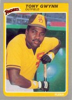 1985 Fleer #34 Tony Gwynn Baseball Card