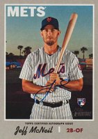 2019 Topps Heritage Real One Autographs #JM Jeff McNeil Baseball Card
