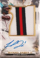2023 Topps Inception Inception Autograph Jumbo Patch #IAJPMH Michael Harris II Baseball Card