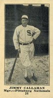 1916 Sporting News #26 Jimmy Callahan Blank Back Baseball Card