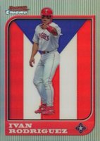 1997 Bowman Chrome International #83 Ivan Rodriguez Refractor Baseball Card