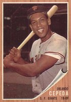 1962 Topps #40 Orlando Cepeda Baseball Card