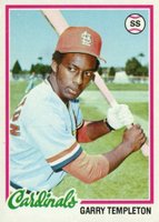 1978 Topps #32 Garry Templeton Baseball Card