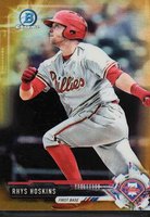 2017 Bowman Chrome Mini #BCP117 Rhys Hoskins Bowman Prospects-Gold Refractor Baseball Card